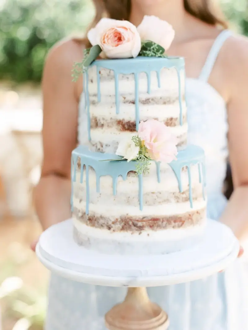  bolo de casamento civil estilo drip cake