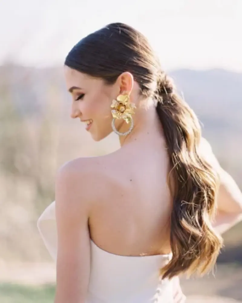  penteado casamento civil rabo de cavalo simples