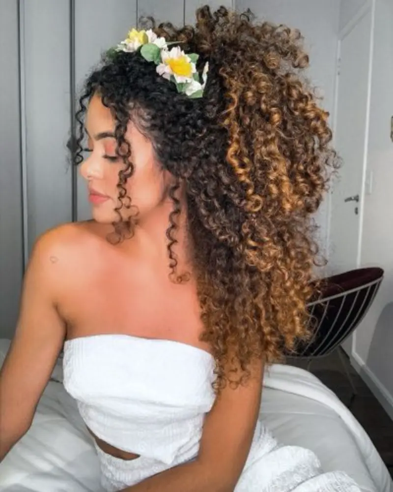  penteado simples para casamento