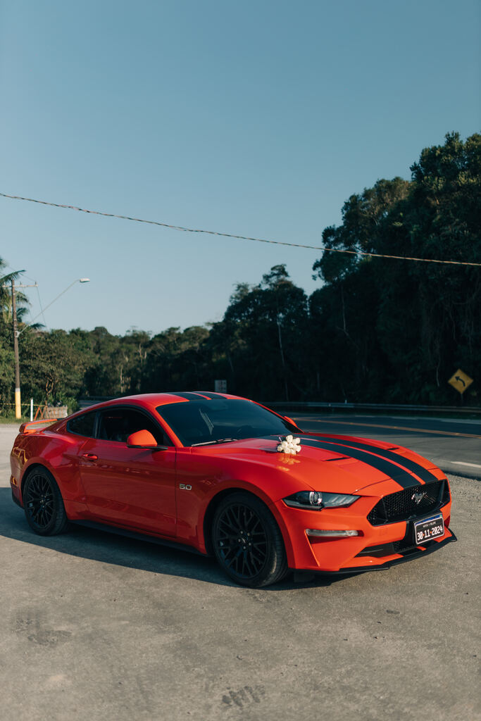 carro esportivo vermelho