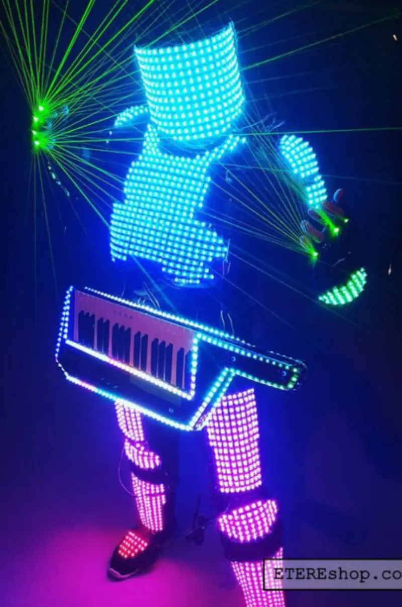 robo de led para atração de casamento