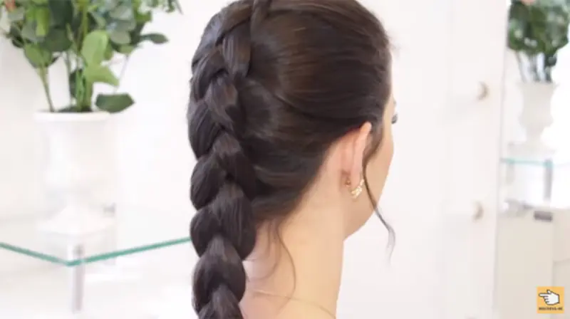  trança embutida para penteado de casamento