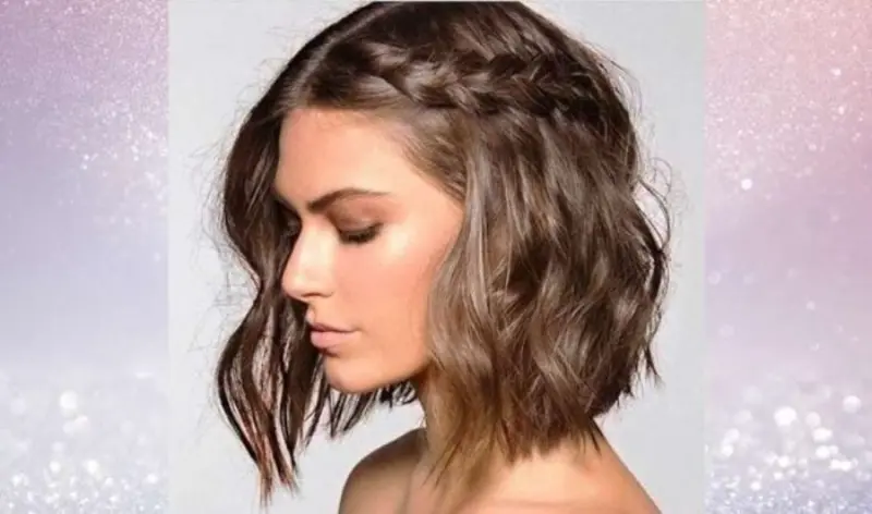 tranças para cabelo curtos embutida na lateral