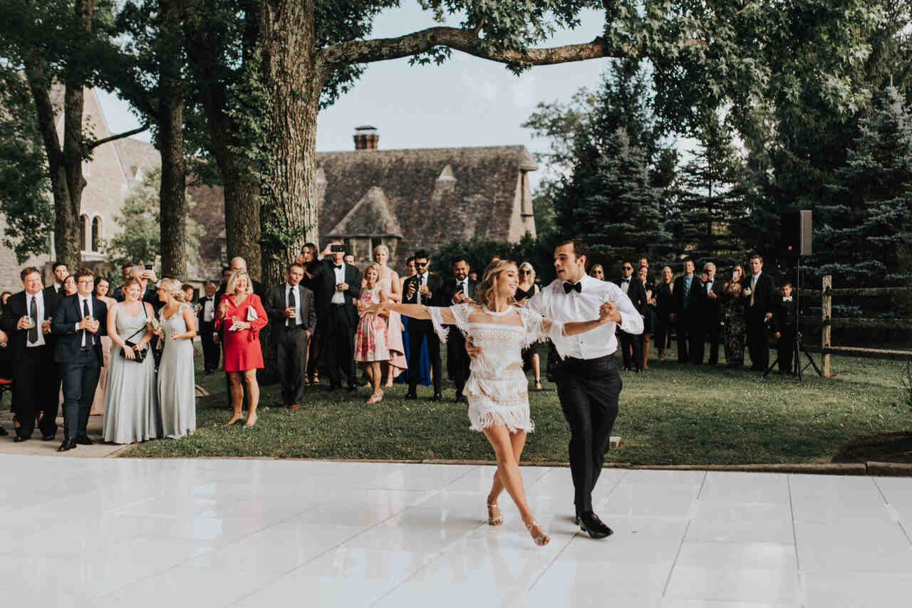 capa post: Noivos fazem performance para os convidados