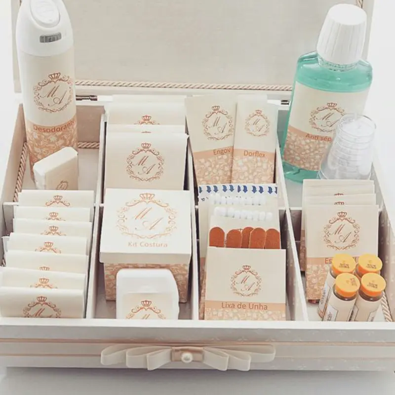 kit toalete em tons pastéis