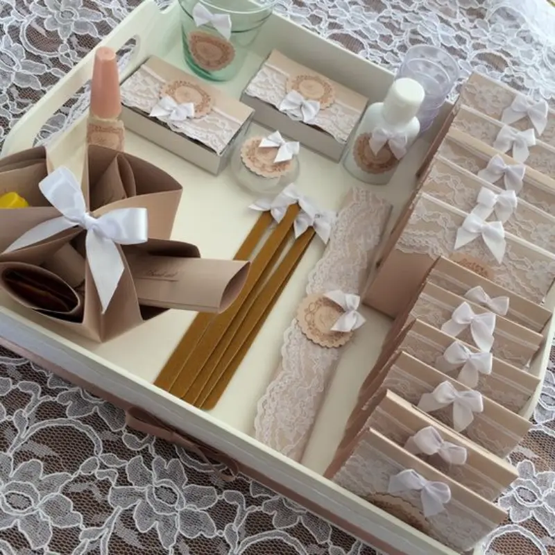 kit toalete de casamento rústico