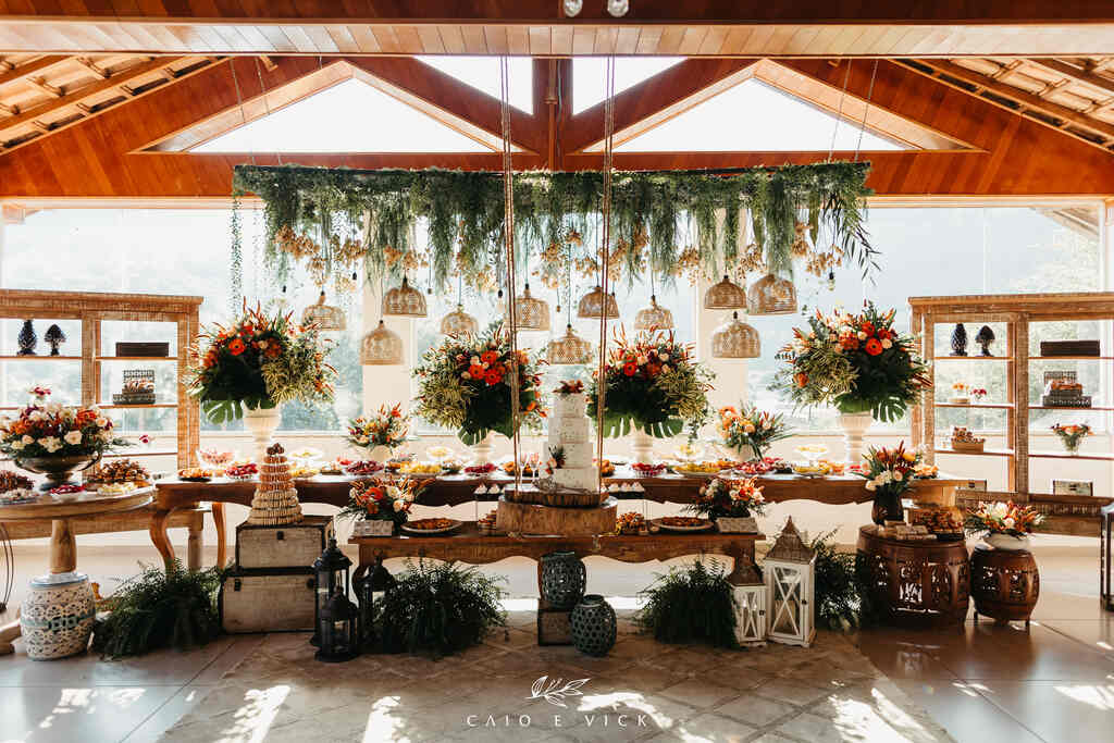 decoração de casamento rústica