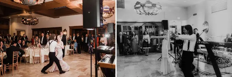 coreografia durante a dan&ccedil;a dos noivos