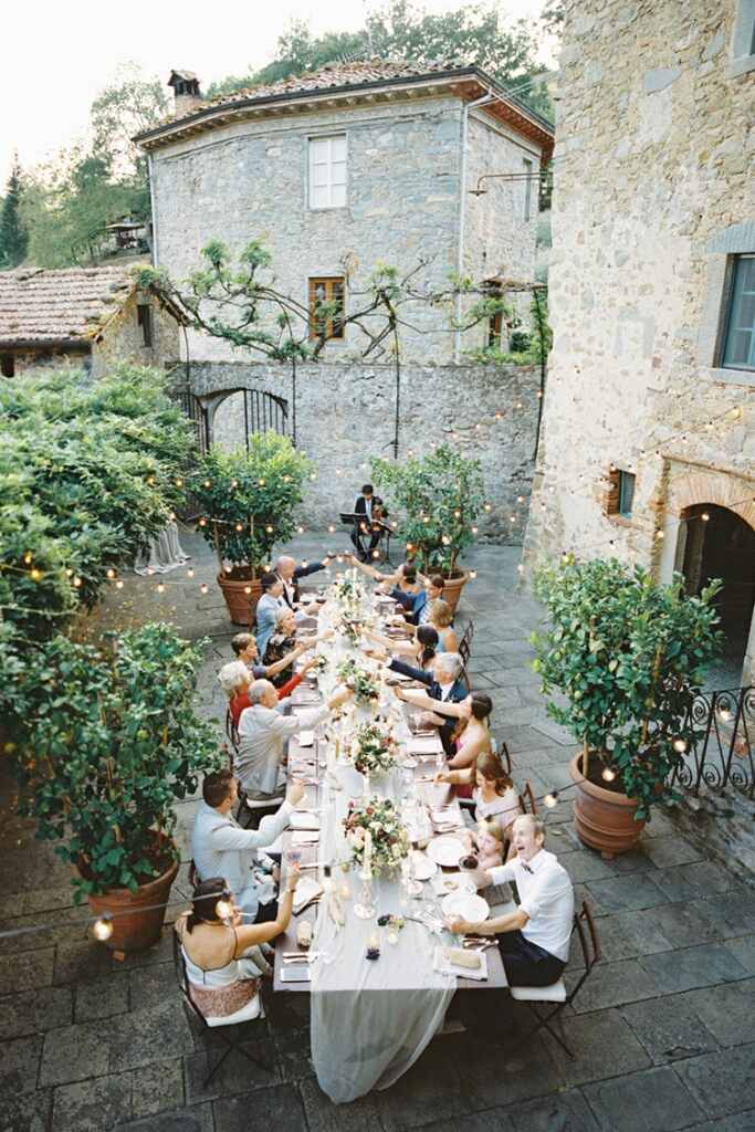 mesa imperial em casamento europeu