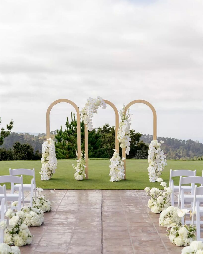 altar de casamento moderno