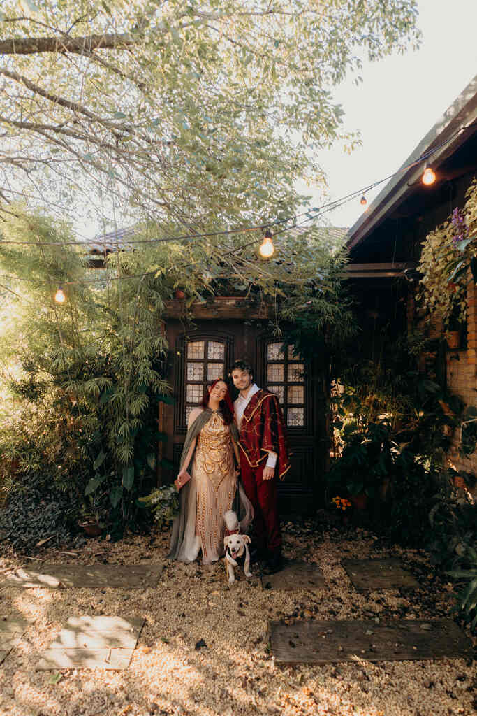 Um casamento inspirado em RPG medieval na Casa de Campo