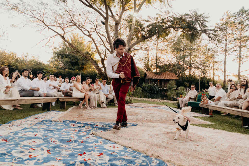 Um casamento inspirado em RPG medieval na Casa de Campo