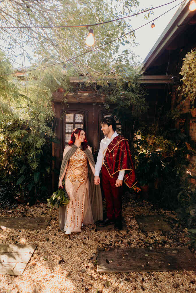 Um casamento inspirado em RPG medieval na Casa de Campo