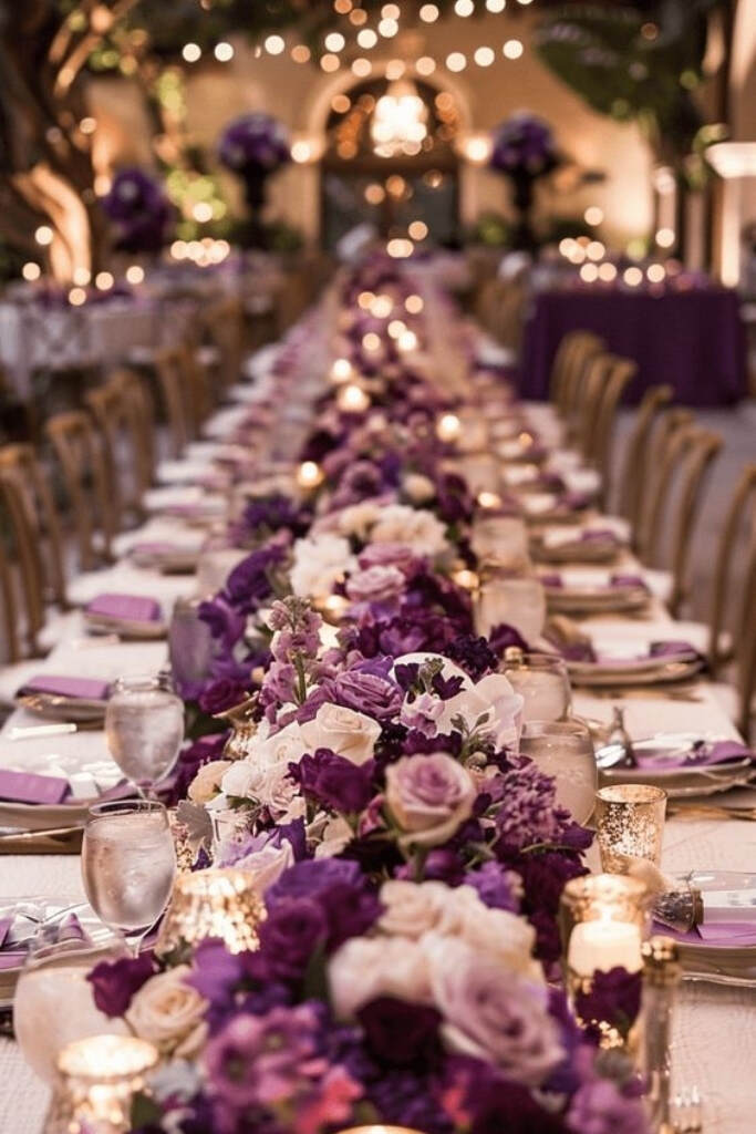 Casamento Roxo: +70 fotos de paleta, decoração e madrinhas