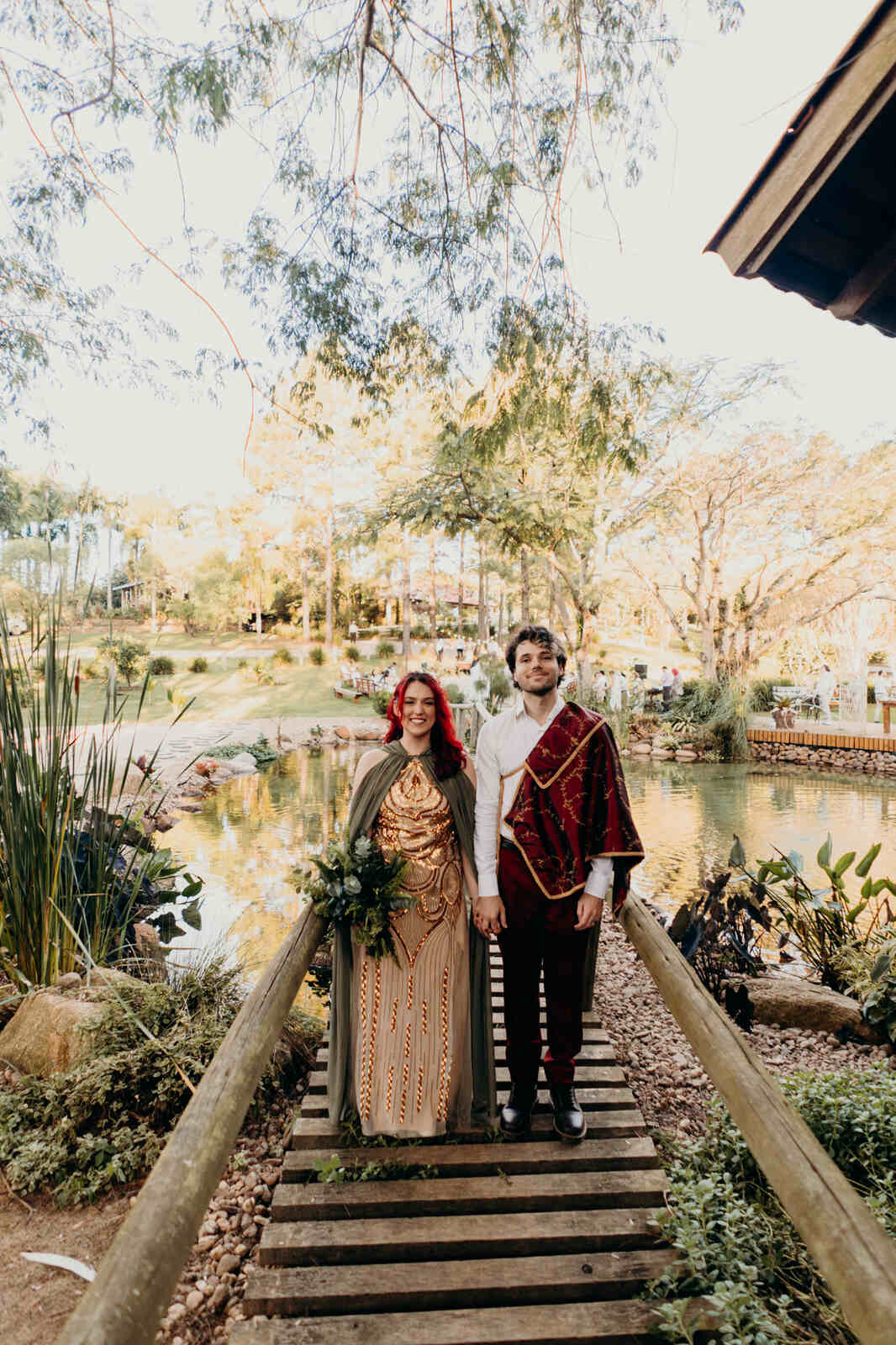 Um casamento inspirado em RPG medieval na Casa de Campo