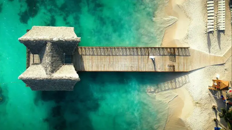 imagem aérea de casamento Punta Cana