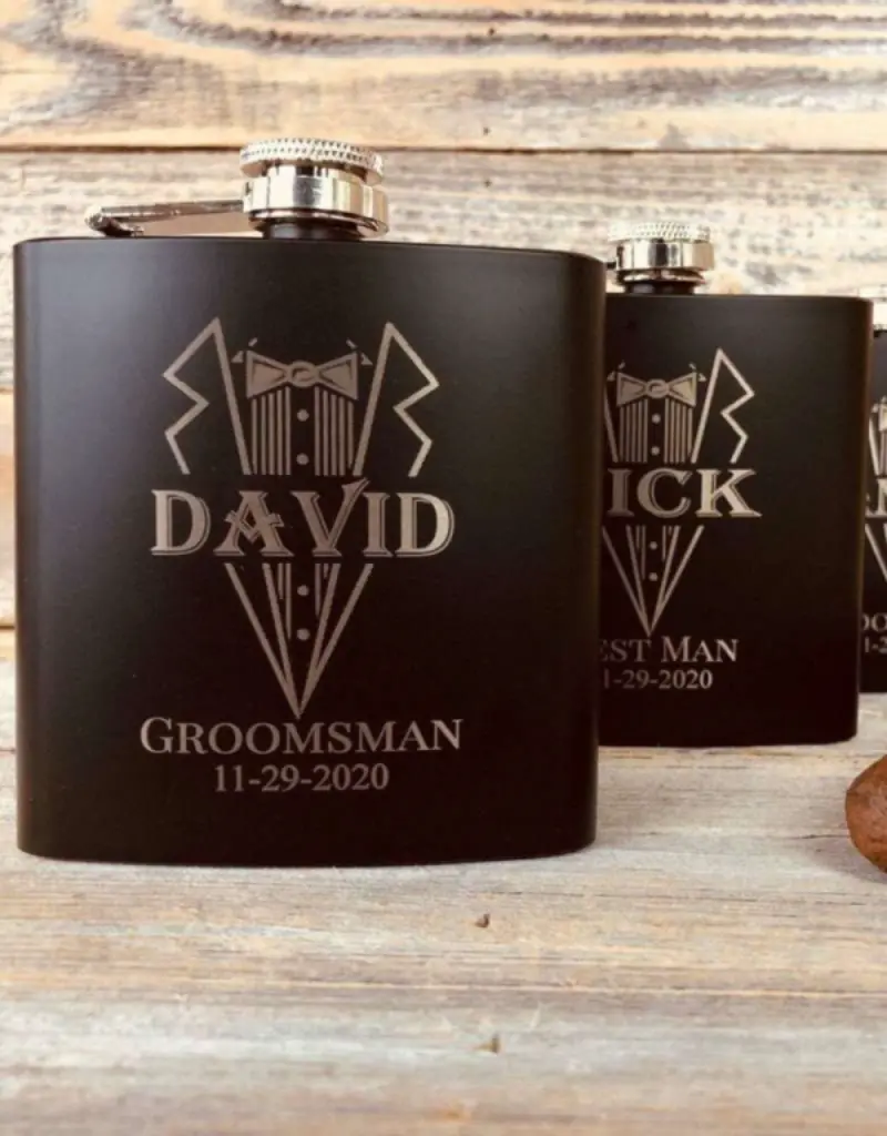 cantil personalizado para lembrancinha de padrinhos de casamento