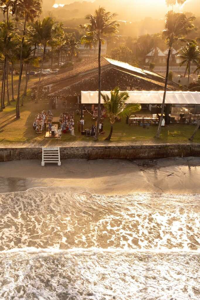 espaço para casamento na praia