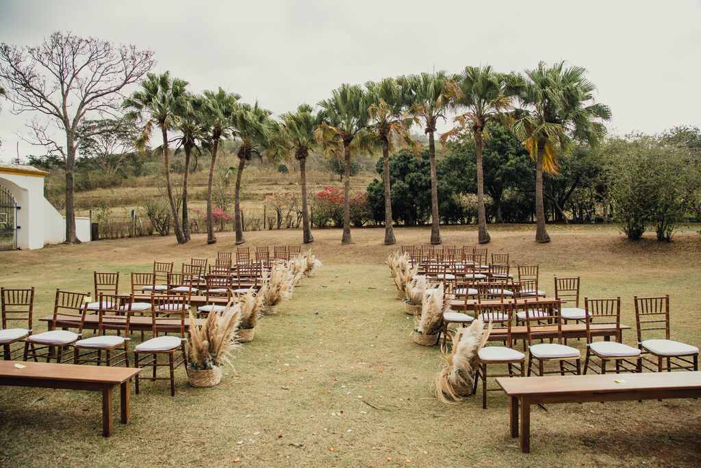 espaço ao ar livre para casamento