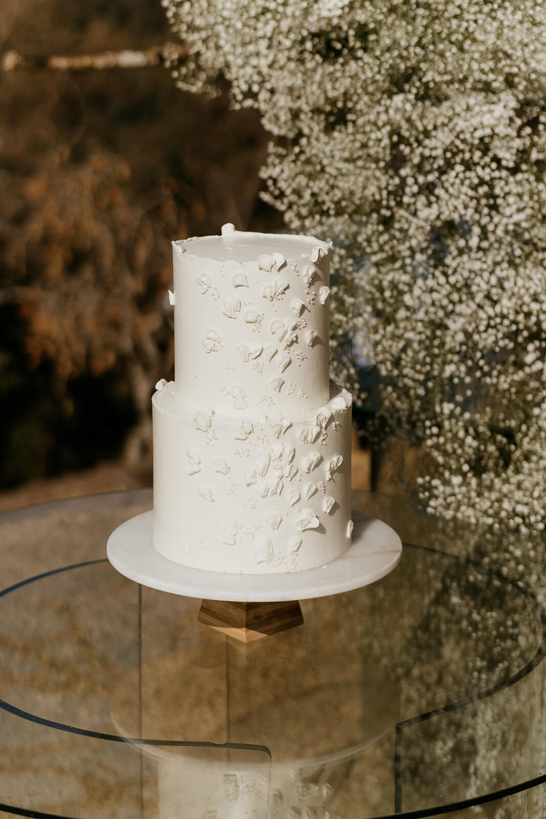 bolo de casamento com dois andares 