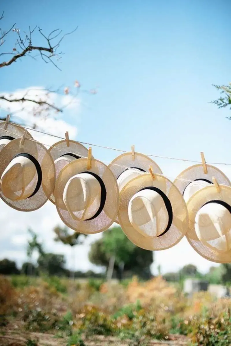 chapéu panamá lembrancinha de casamento