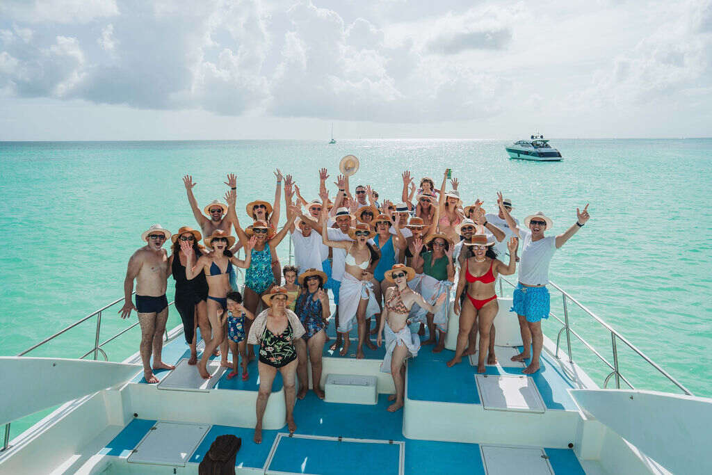 convidados no barco