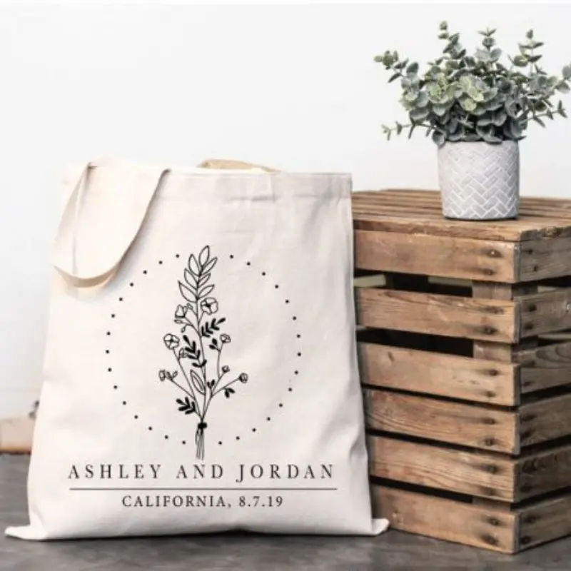 ecobag lembrancinha de casamento sustentável