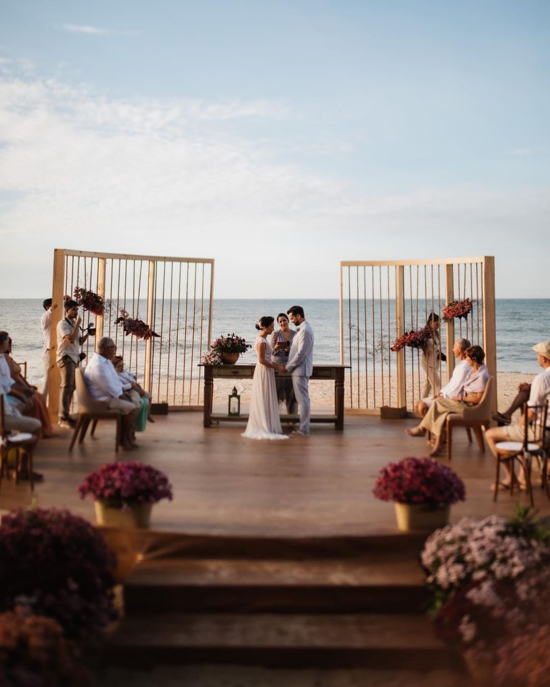 casamento de frente para o mar