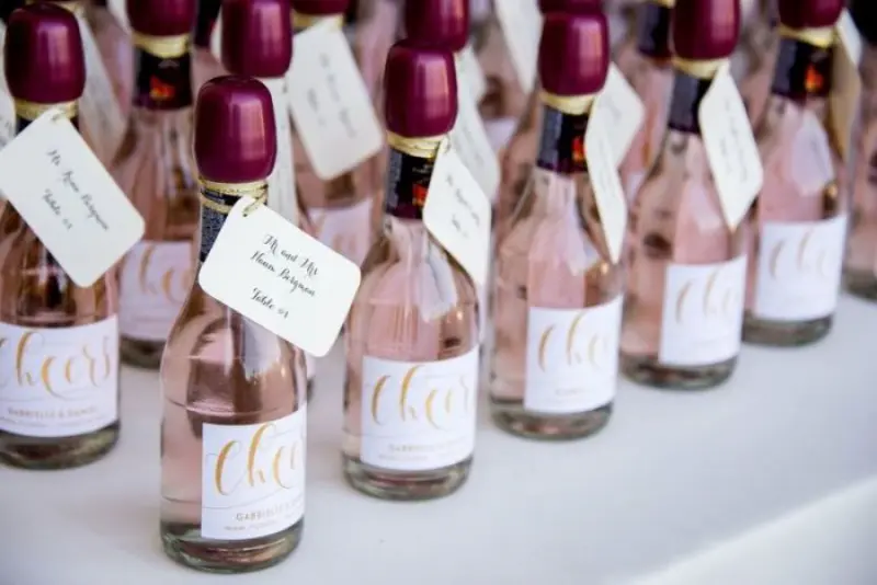 mini champagne para lembrancinhas de casamento