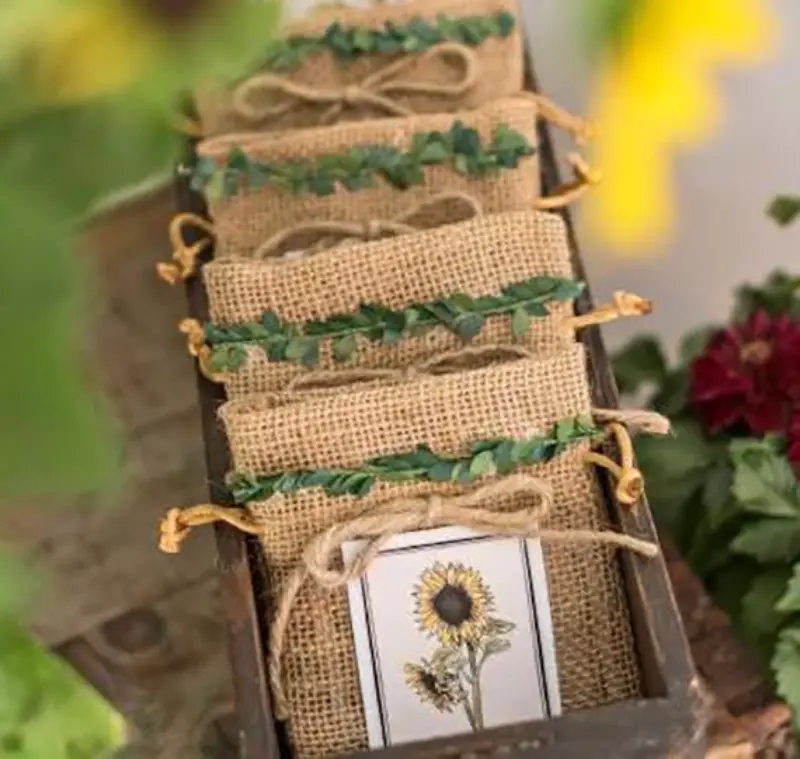 lembrancinha semente girassol