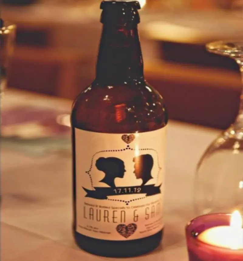 mini espumante para lembrancinha de casamento