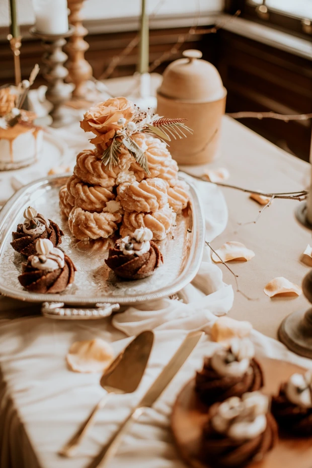 Mesa de doces em travessa