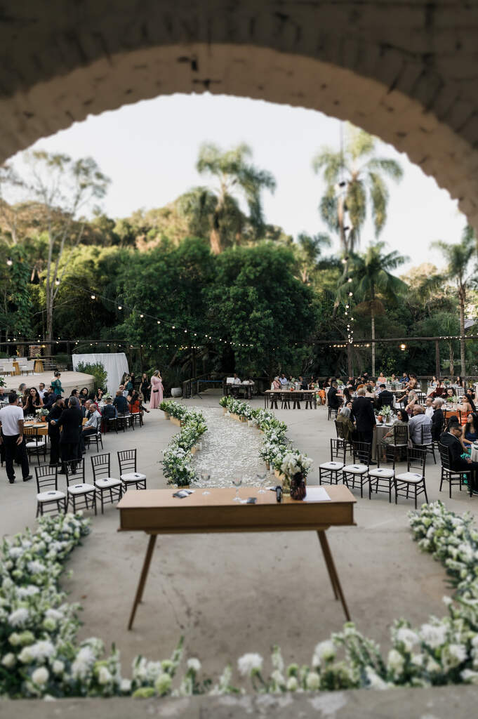 altar de casamento simples