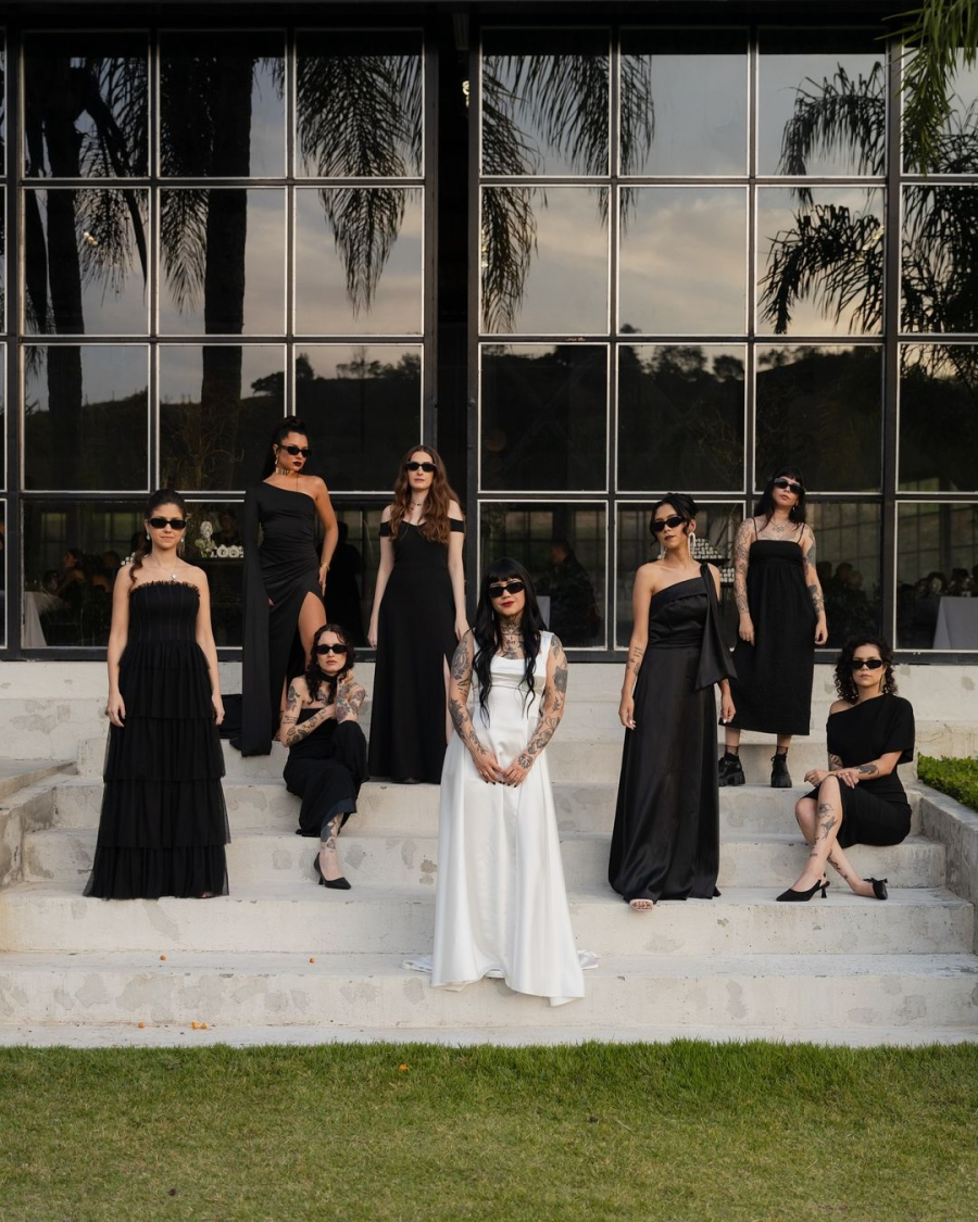 Casamento preto e branco viraliza por esbanjar personalidade