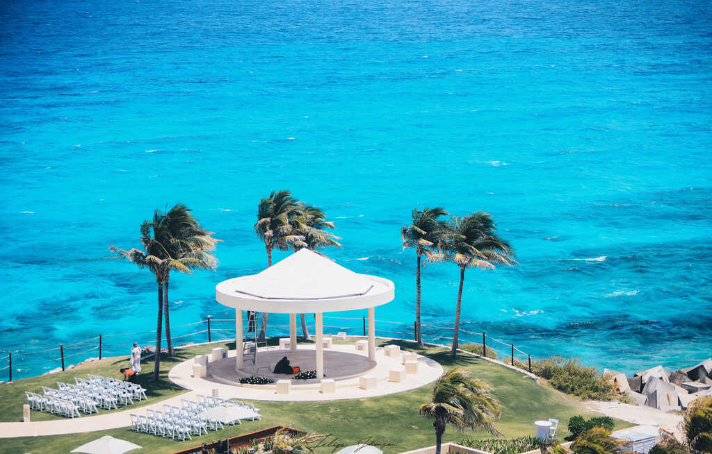 altar de frente para o mar de punta cana