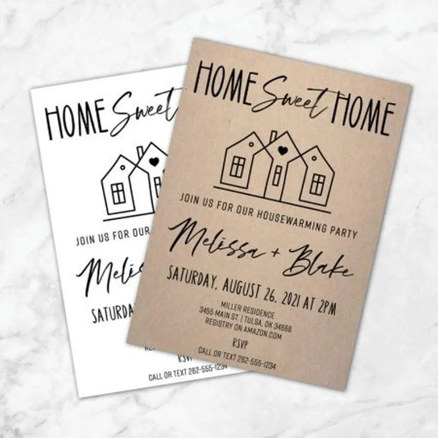 convite para cha de casa nova