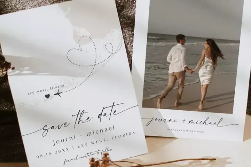 save the date para destination wedding