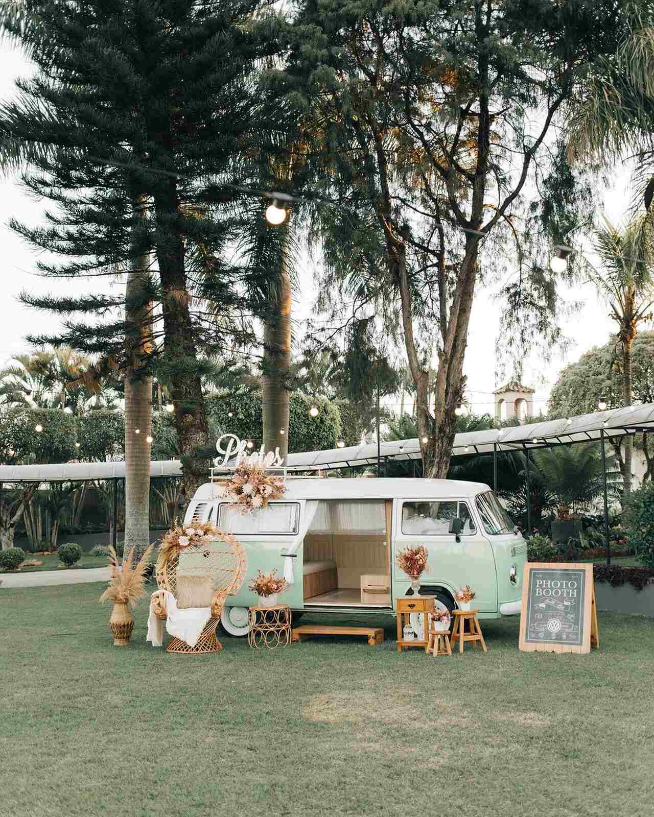 kombi decorada com estilo boho