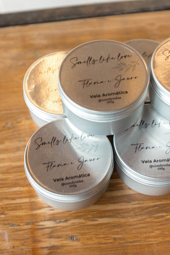 potinhos com perfume