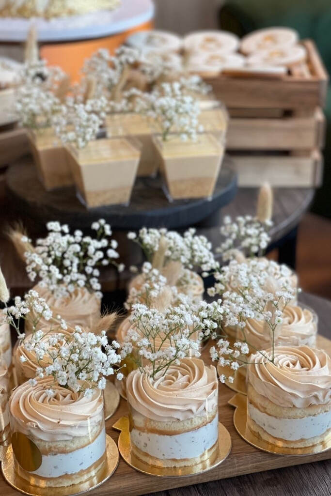 mini bolos para casamento civil