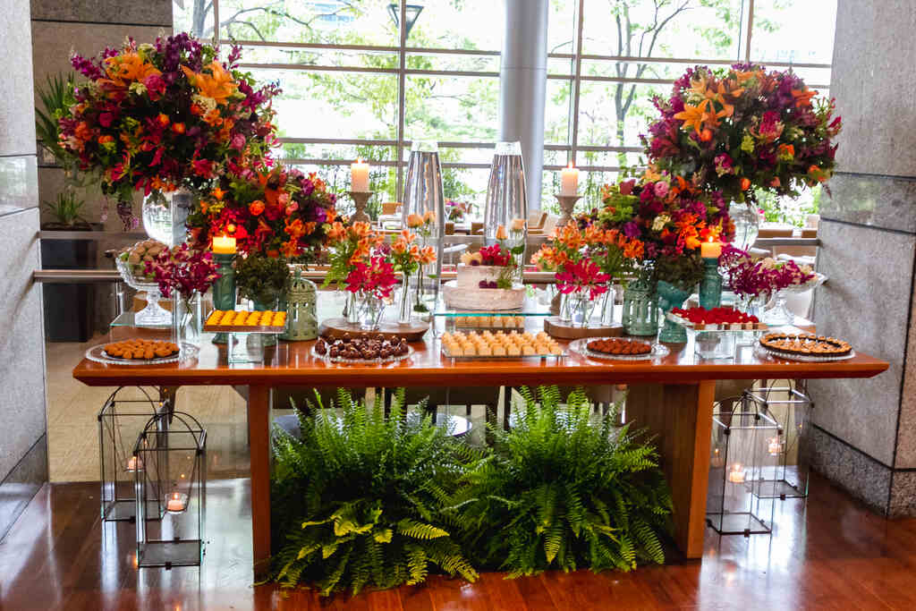 mesa do bolo no Grand Hyatt São Paulo