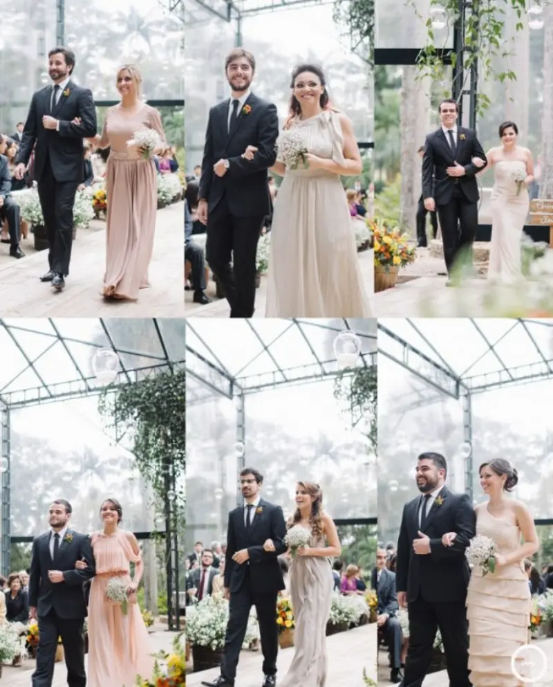 ordem de entrada de cortejo de casamento