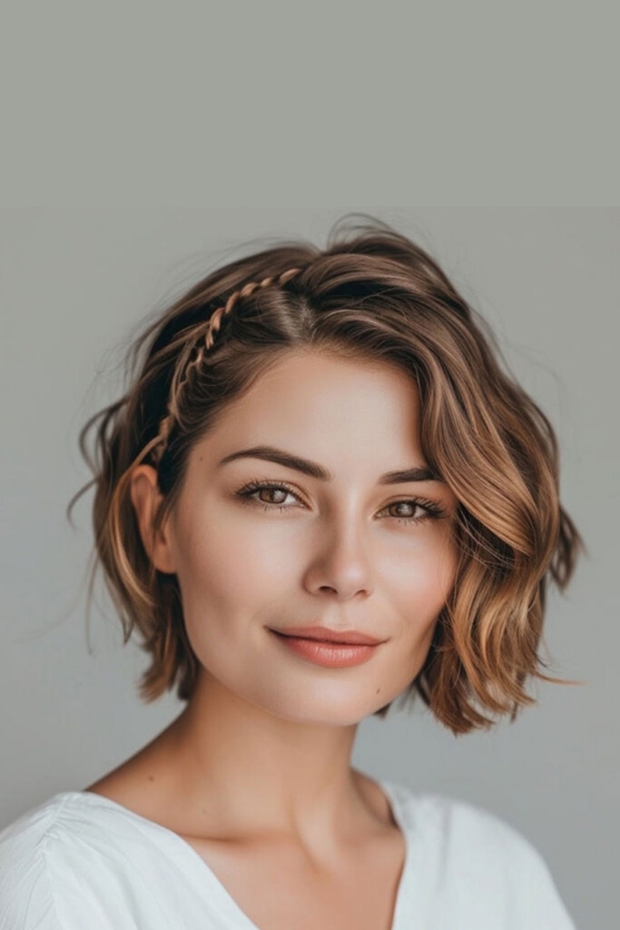 penteado para madrinhas cabelo curto com tranças