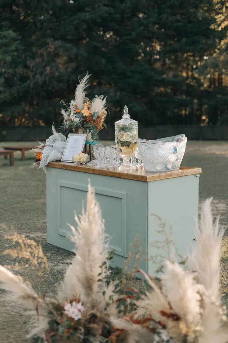 bar azul para chá bar