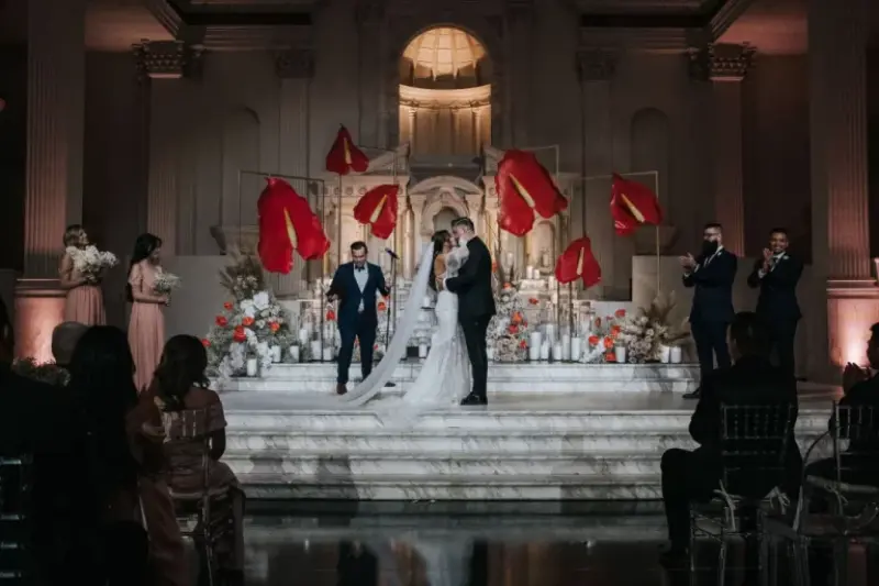 cerimônia de casamento na igreja