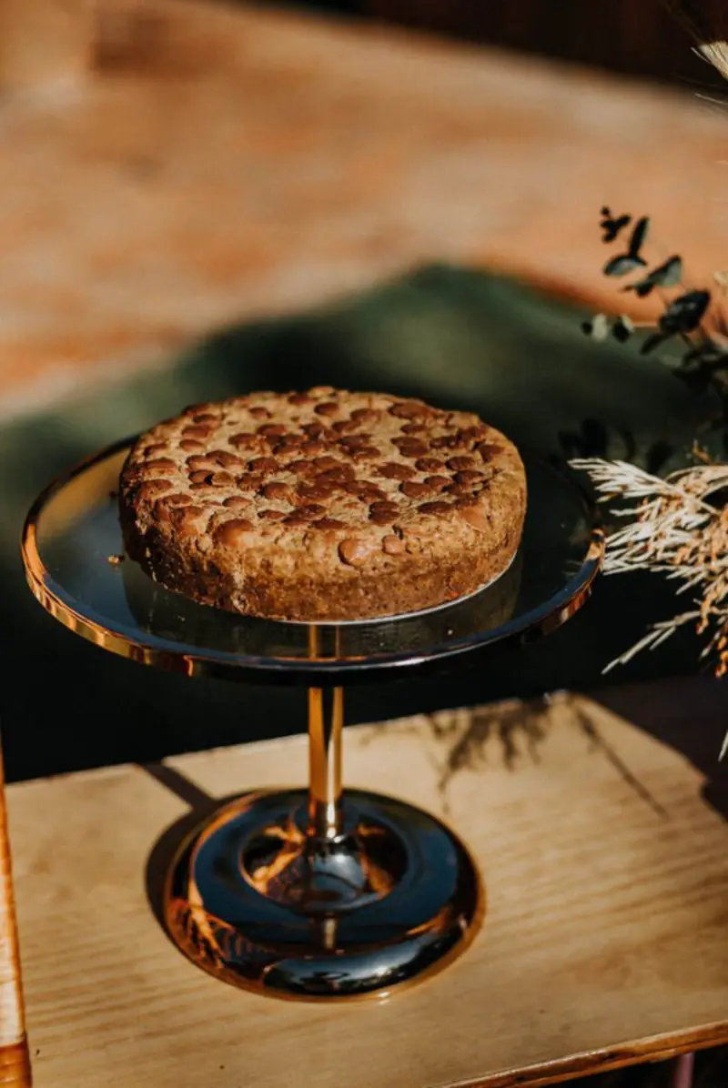 cookie em formato de bolo