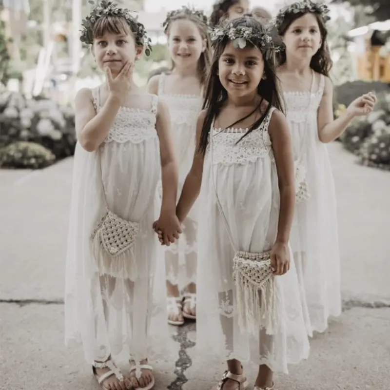  daminha de honra casamento boho