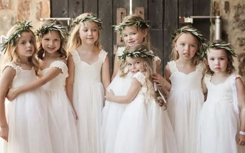 daminhas de casamento juntas para foto