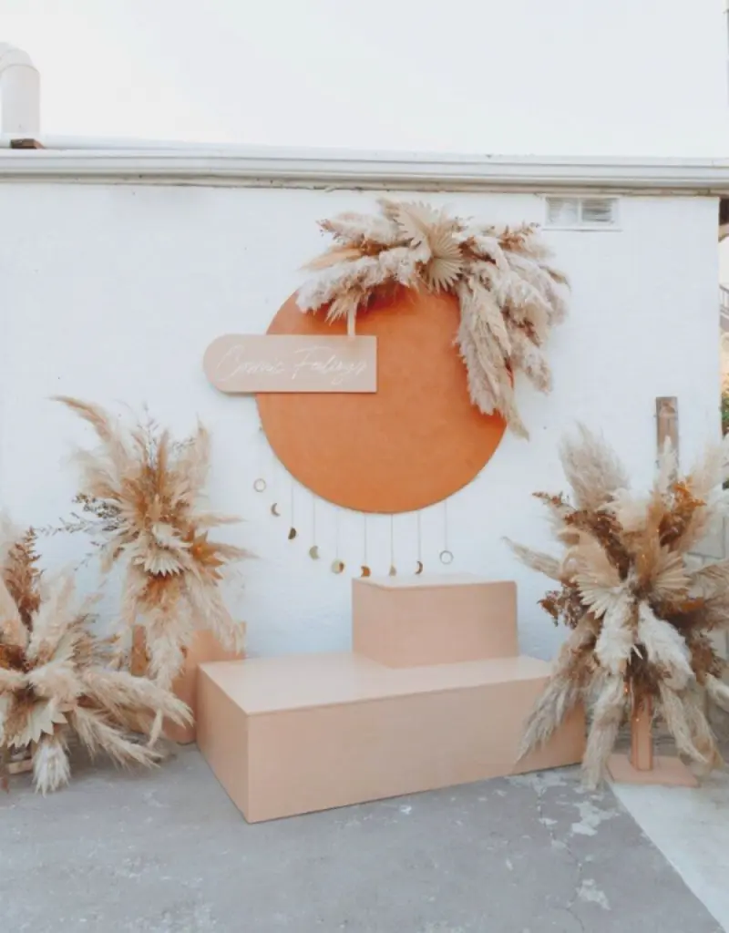 decoração instagramavel de mini wedding boho