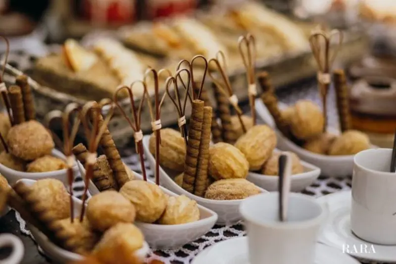 estação de casamento de churros